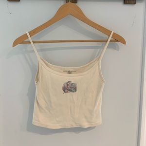 Brandy Melville Very Rare Holographic Kitty tank